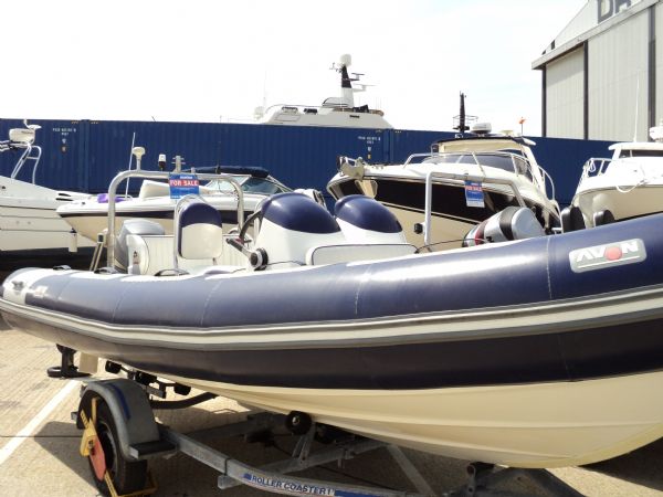 Used Avon 5.6m RIB with Yamaha 100HP 4 Stroke Engine and Trailer